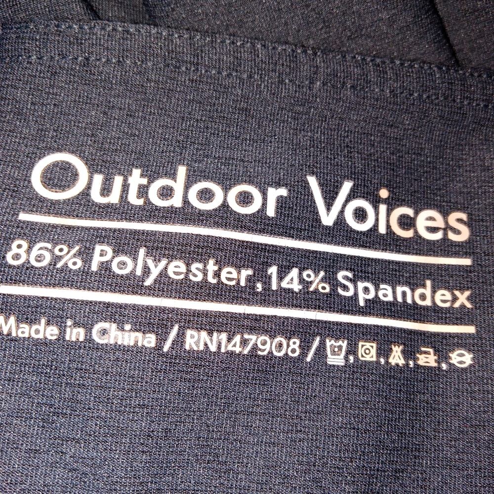 Outdoor Voices Dark Gray Cropped Leggings Medium - Picture 4 of 7